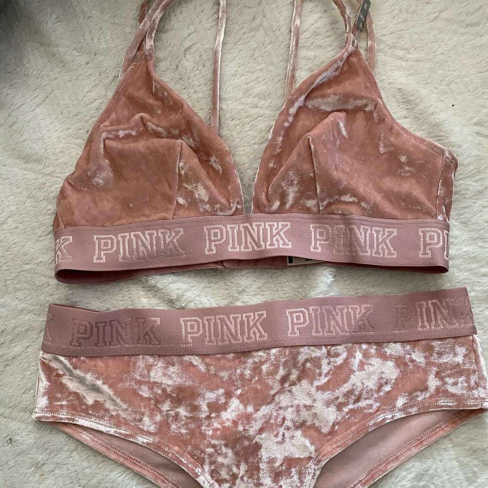 PINK new with tags velour set